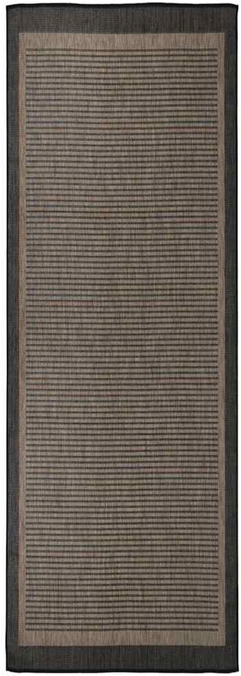 Lauko kilimėlis, tamsiai rudas, 80x250cm, plokščio pynimo
