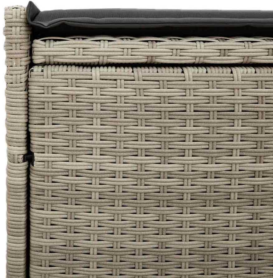 lauko laikymo suolas su pagalvėle šviesiai pilka 100 cm