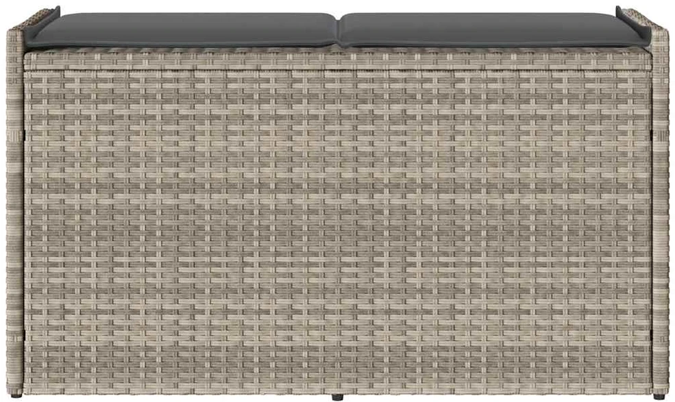 lauko laikymo suolas su pagalvėle šviesiai pilka 100 cm