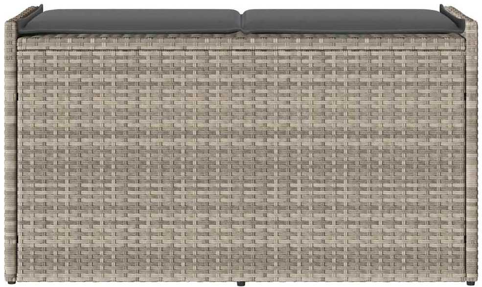 lauko laikymo suolas su pagalvėle šviesiai pilka 100 cm