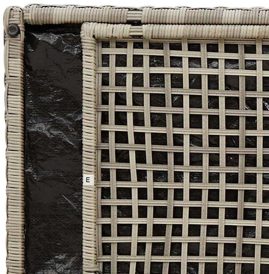 lauko laikymo suolas su pagalvėle šviesiai pilka 100 cm