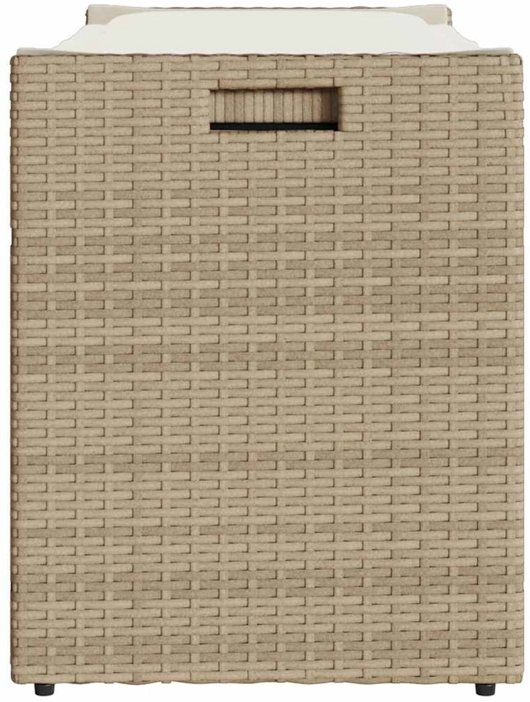 Lauko laikymo suolas su pagalvėlėmis smėlio spalvos 100 cm