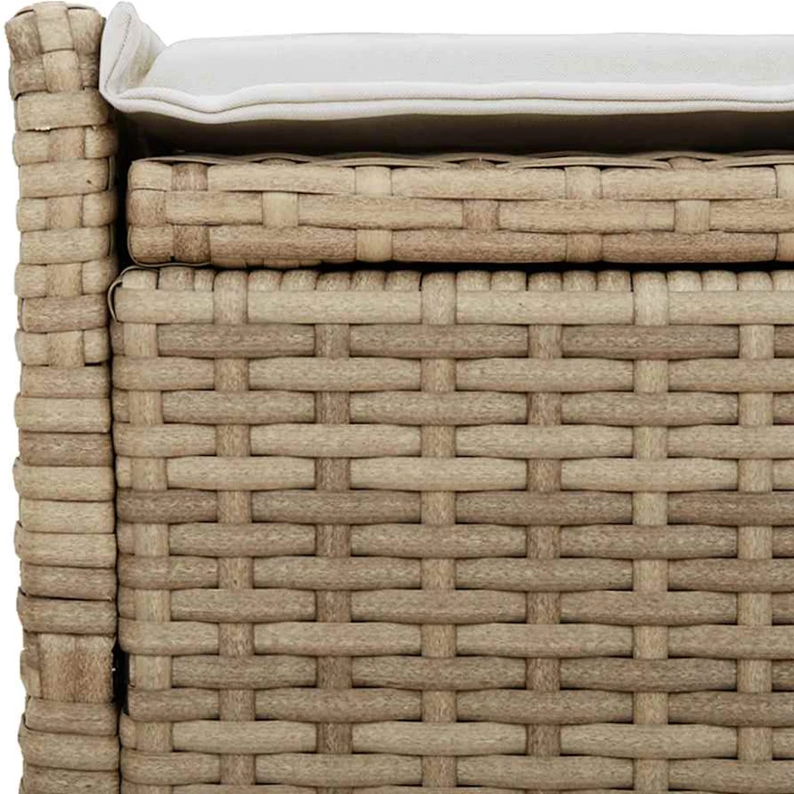 Lauko laikymo suolas su pagalvėlėmis smėlio spalvos 100 cm