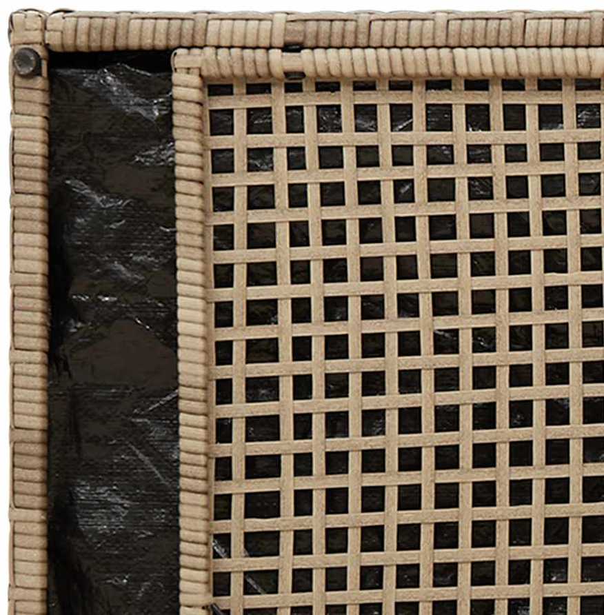 Lauko laikymo suolas su pagalvėlėmis smėlio spalvos 100 cm