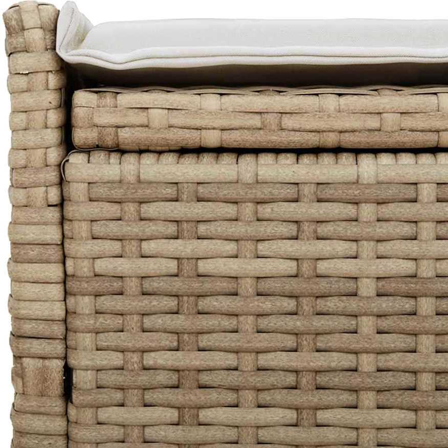 Lauko laikymo suolas su pagalvėlėmis smėlio spalvos 100 cm