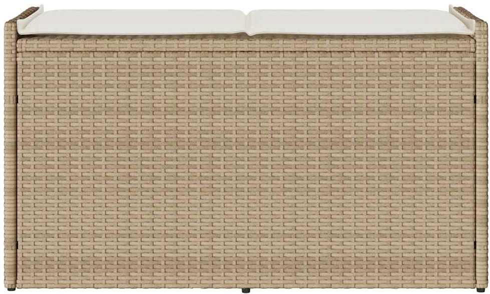 Lauko laikymo suolas su pagalvėlėmis smėlio spalvos 100 cm