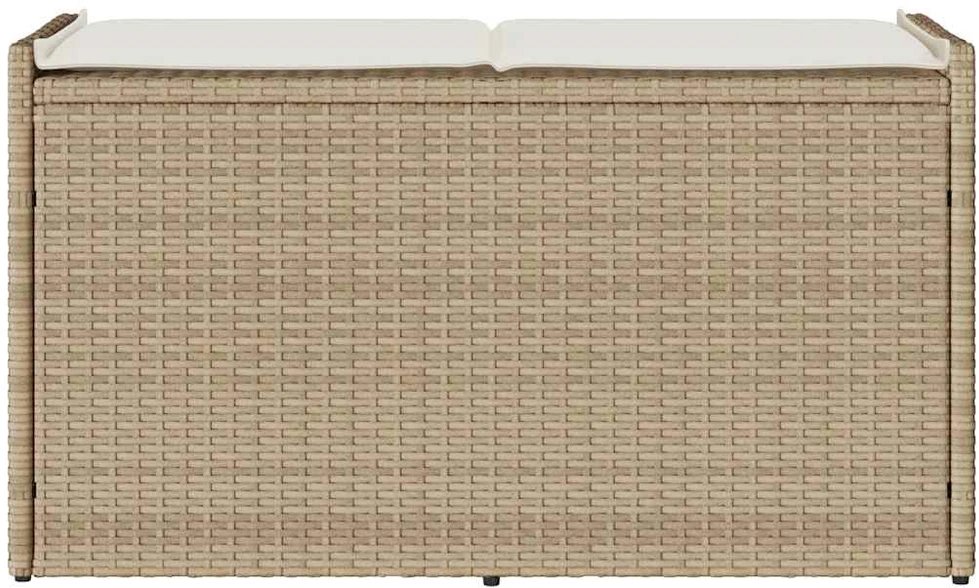 Lauko laikymo suolas su pagalvėlėmis smėlio spalvos 100 cm