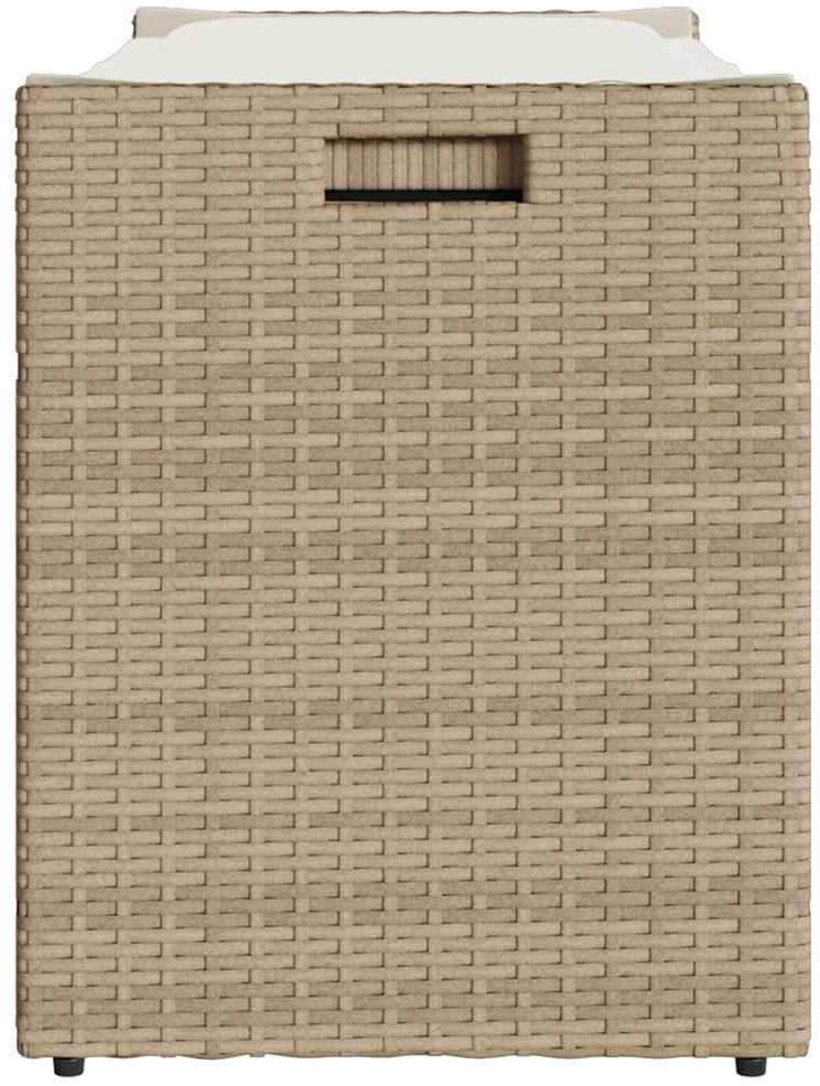 Lauko laikymo suolas su pagalvėlėmis smėlio spalvos 100 cm