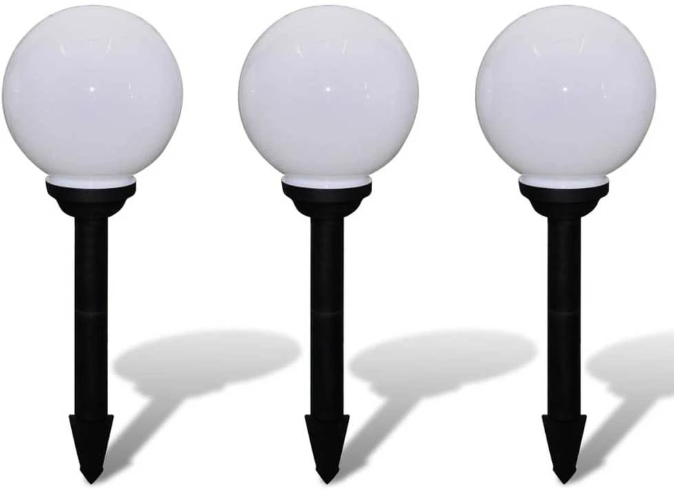 Lauko LED šviestuvai takeliui, 3vnt, 20cm, įsmeigiami