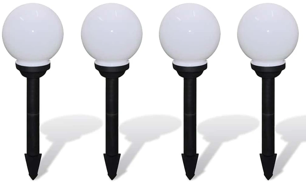 Lauko LED šviestuvai takeliui, 4vnt, 15cm, įsmeigiami