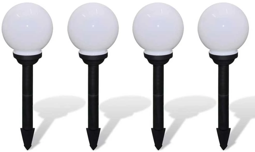 Lauko LED šviestuvai takeliui, 4vnt, 15cm, įsmeigiami