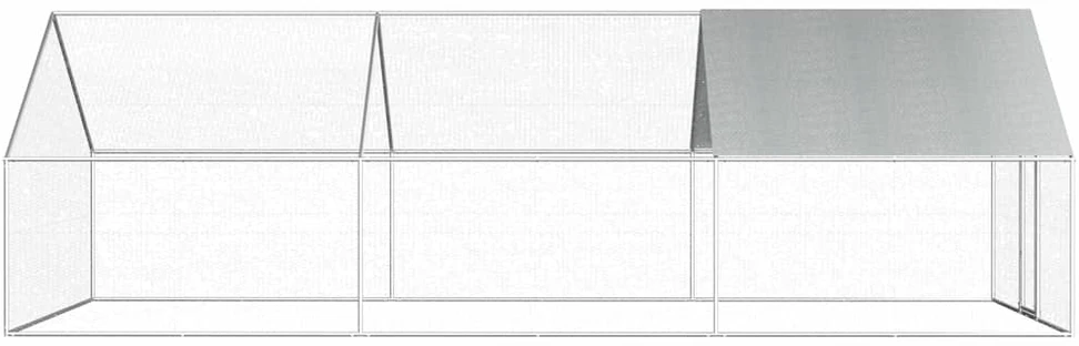 Lauko narvas viščiukams, 2,75x6x1,92 m, galvanizuotas plienas
