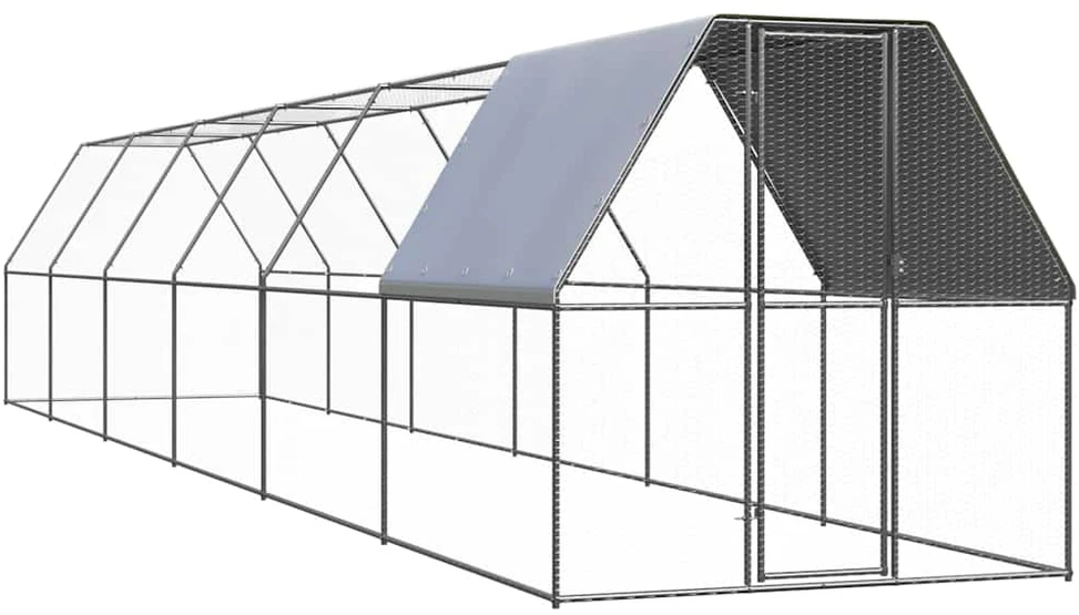 Lauko narvas viščiukams, 2x12x2m, galvanizuotas plienas
