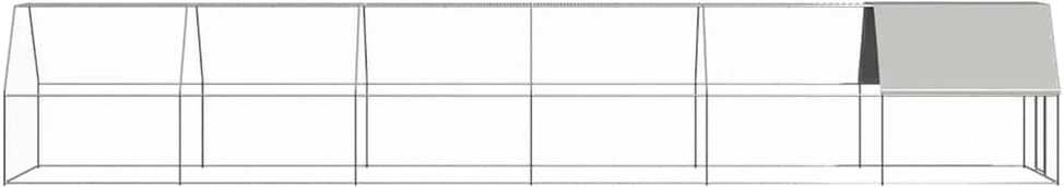 Lauko narvas viščiukams, 2x12x2m, galvanizuotas plienas