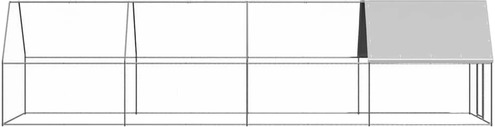Lauko narvas viščiukams, 2x8x2m, galvanizuotas plienas