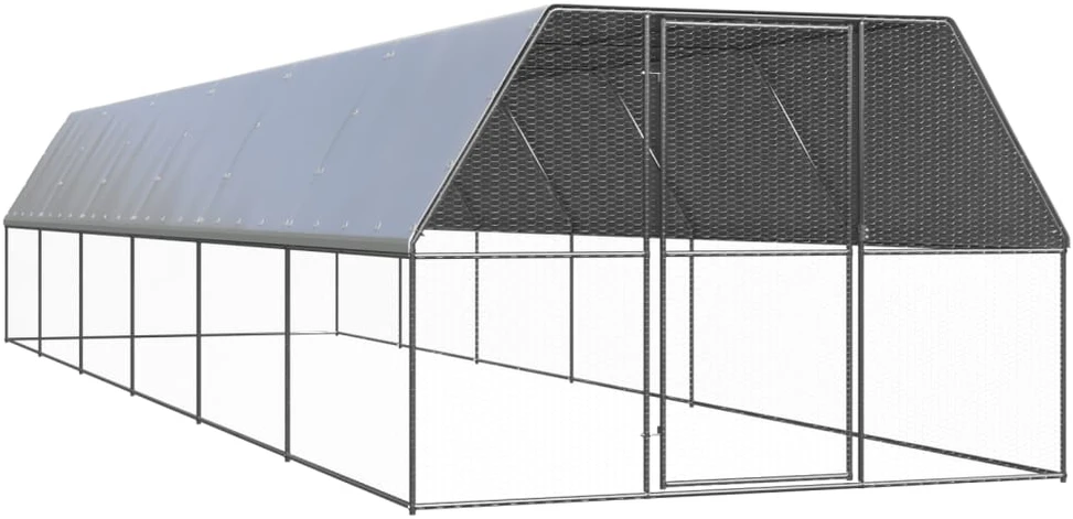 Lauko narvas viščiukams, 3x12x2m, galvanizuotas plienas