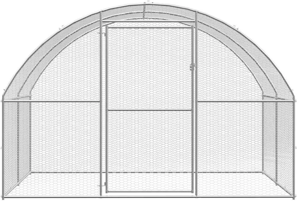 Lauko narvas viščiukams, 3x6x2m, galvanizuotas plienas