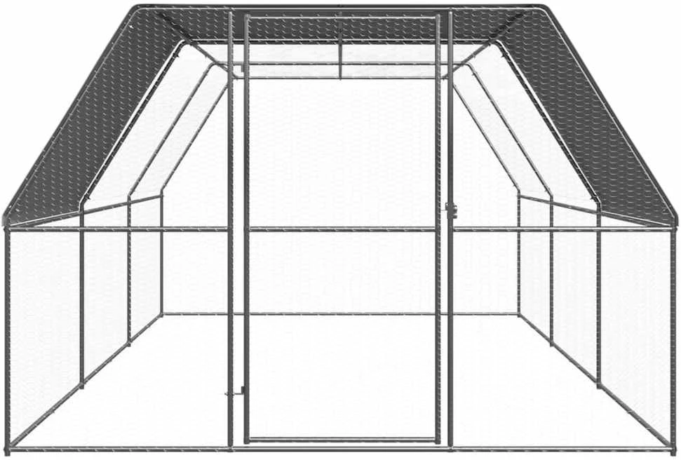Lauko narvas viščiukams, 3x6x2m, galvanizuotas plienas