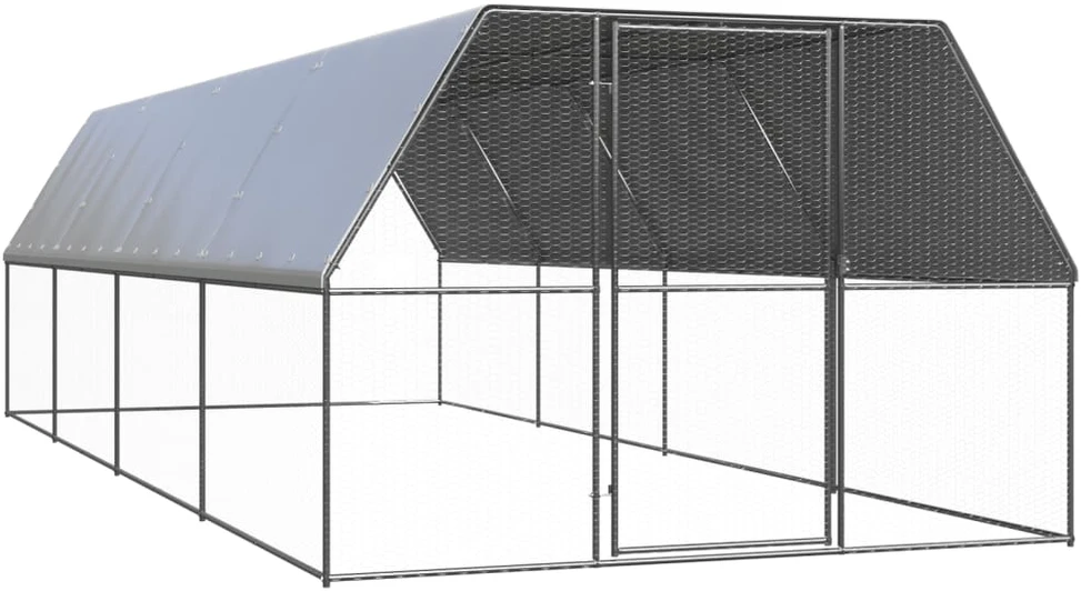 Lauko narvas viščiukams, 3x8x2m, galvanizuotas plienas