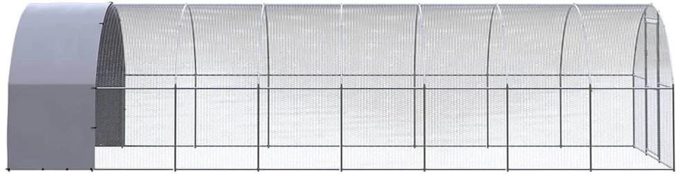 Lauko narvas viščiukams, 3x8x2m, galvanizuotas plienas
