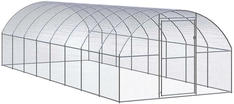 Lauko narvas viščiukams, 3x8x2m, galvanizuotas plienas