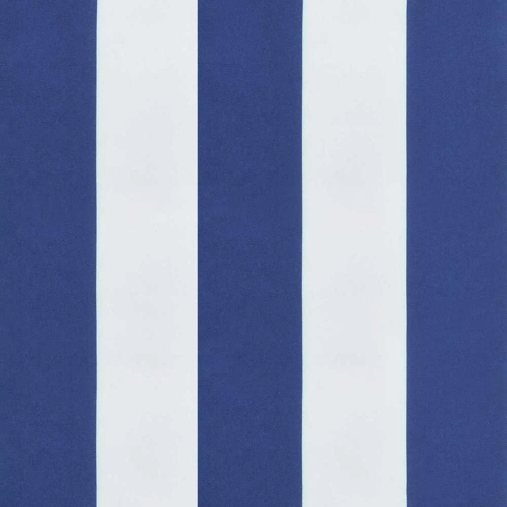 Lauko pagalvė 6 vnt. Audinys Mėlyna ir balta 120 x 50 x 7 cm