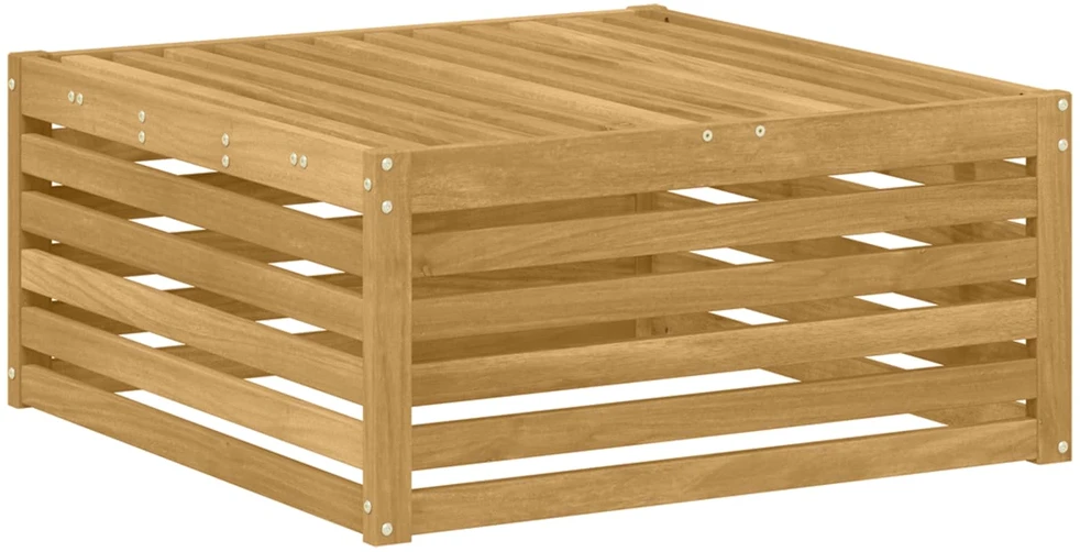 Lauko pakojis Kietos akacijos mediena Balta 79 x 79 x 37 cm