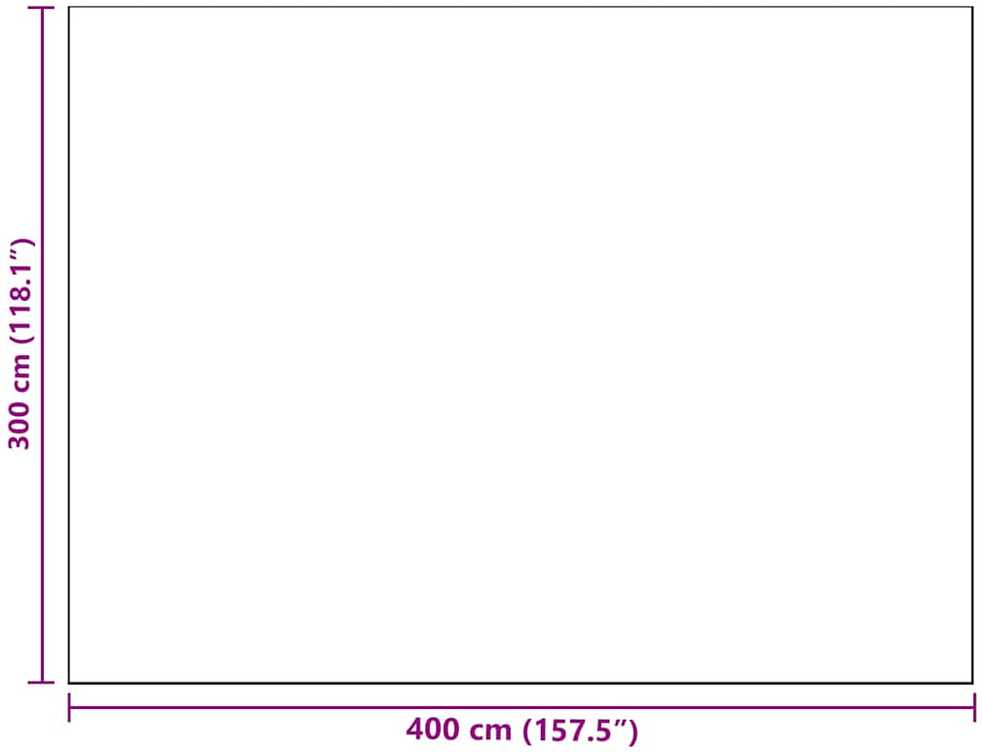 Lauko kilimas ARAKIL Vaikiška mėlyna ir balta 400 × 300 cm