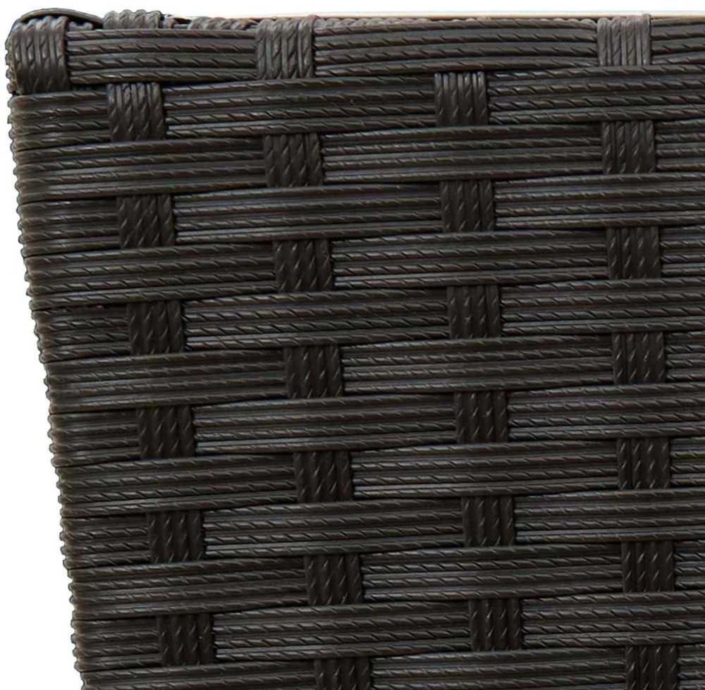 Lauko rinkinys 3 vnt. Juoda 30 x 30 x 80 cm Metalas