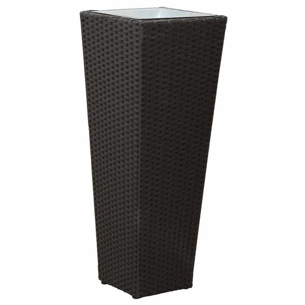 Lauko rinkinys 3 vnt. Juoda 30 x 30 x 80 cm Metalas