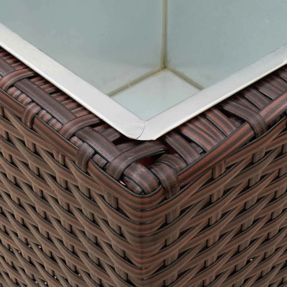 Lauko rinkinys 3 vnt. 30 x 30 x 80 cm Metalas