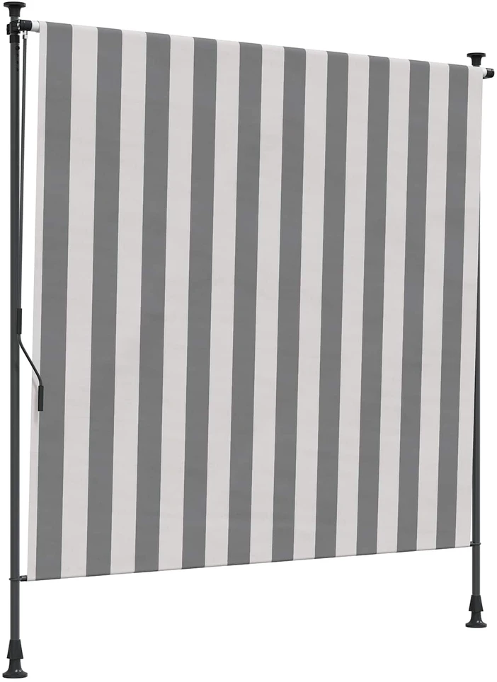 Lauko Ritininė Žaliuzė Antracito ir baltos 150 x 270 cm