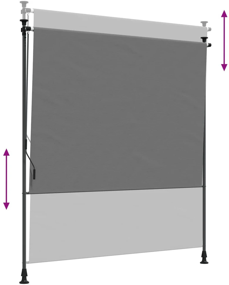 Lauko Ritininė Žaliuzė Šviesiai pilka 100 x 270 cm
