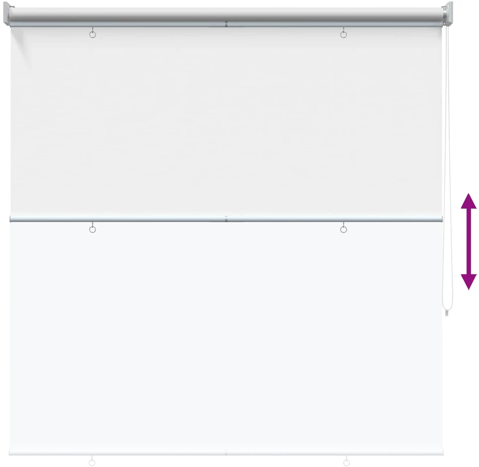 Lauko ritininė žaliuzė UV apsaugai Balta 100 x 230 cm (P x A)