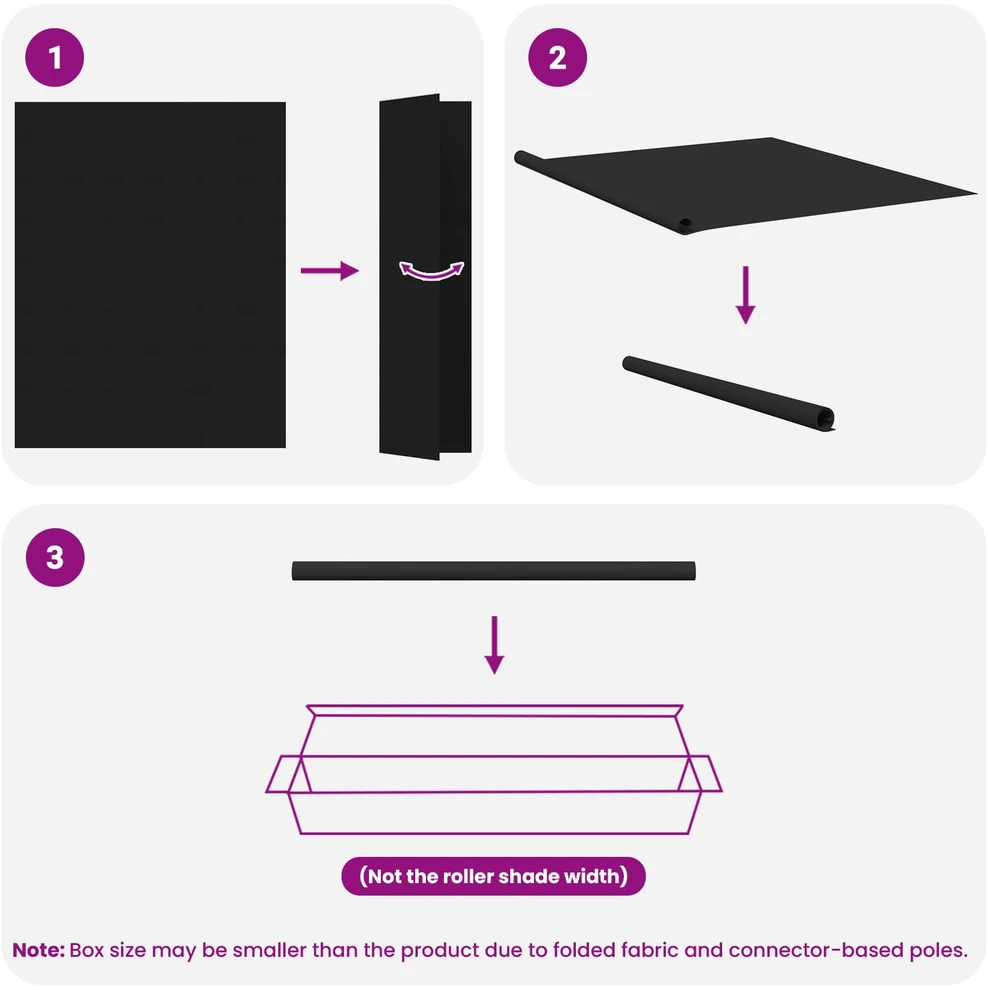 Lauko ritininė žaliuzė UV apsaugai Juoda 100 x 230 cm (P x A)