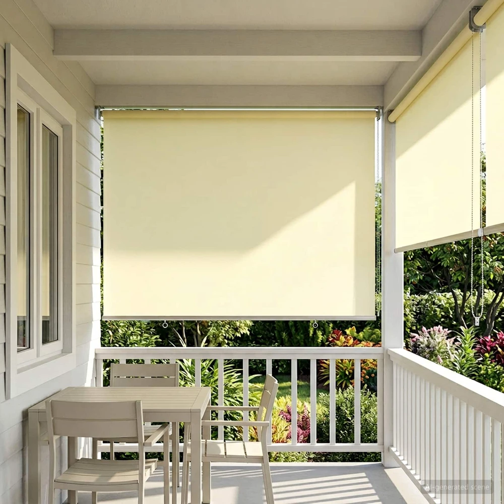 Lauko ritininė žaliuzė UV apsaugai Kreminė 100 x 230 cm (P x A)
