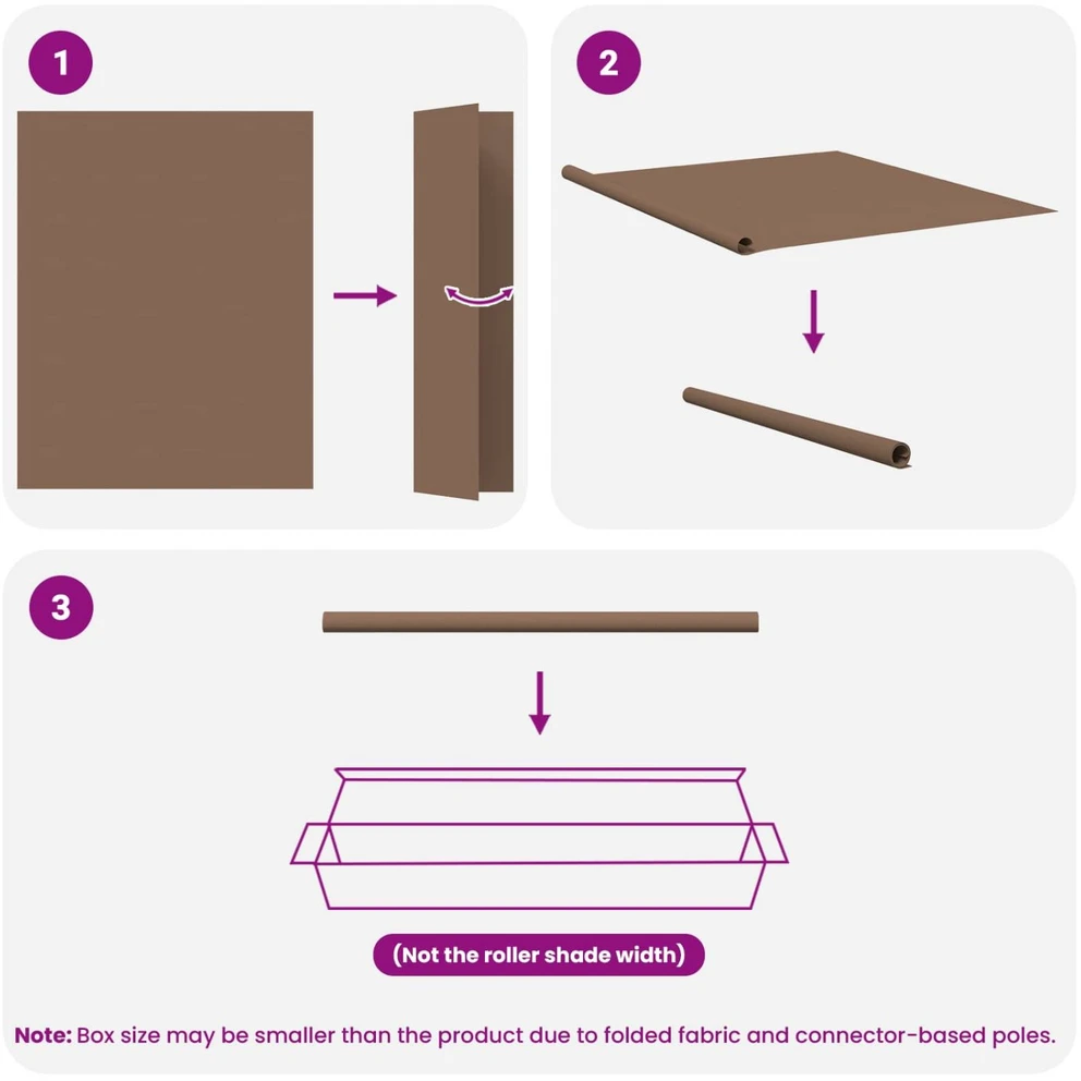 Lauko ritininė žaliuzė UV apsaugai Taupe 100 x 230 cm (P x A)
