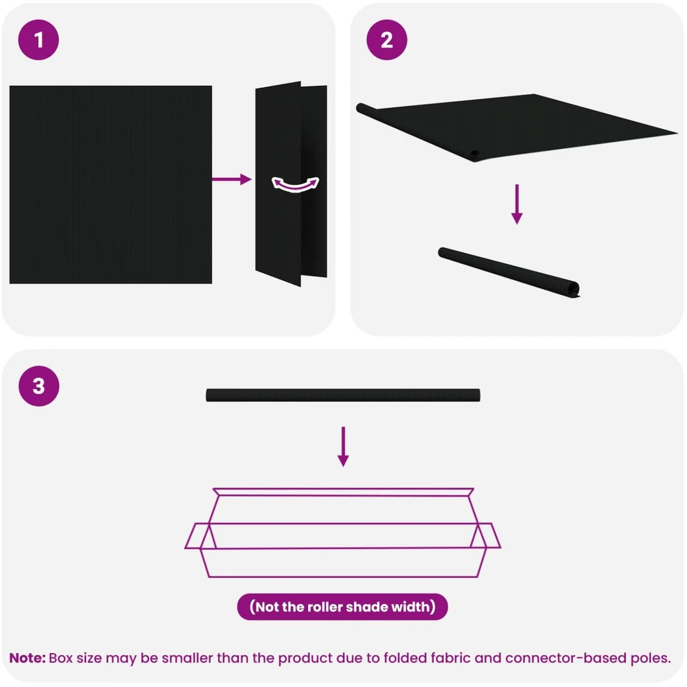 Lauko roletai 90% UV blokavimui Juoda 140 x 140 cm HDPE