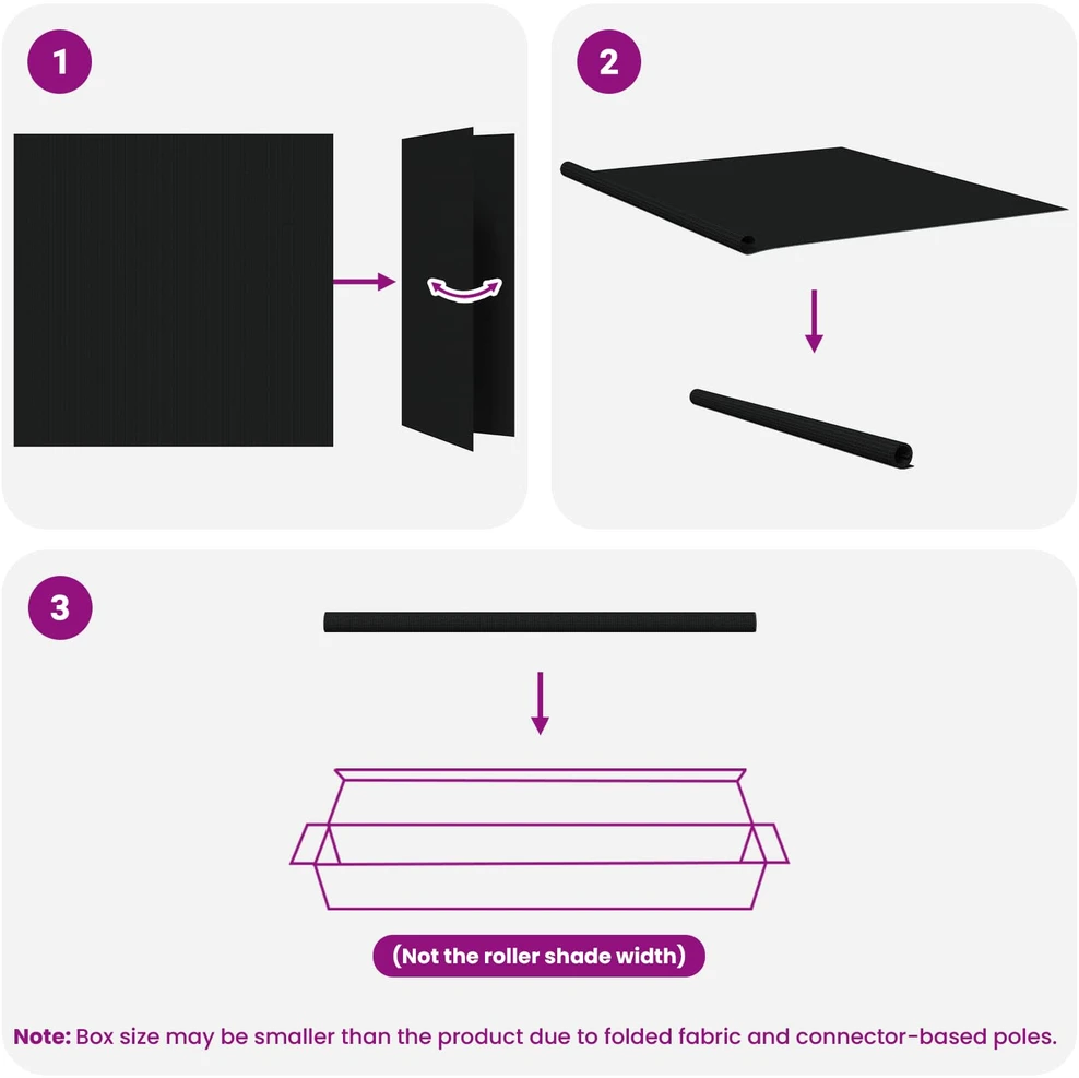 Lauko roletai 90% UV blokavimui Juoda 140 x 140 cm HDPE