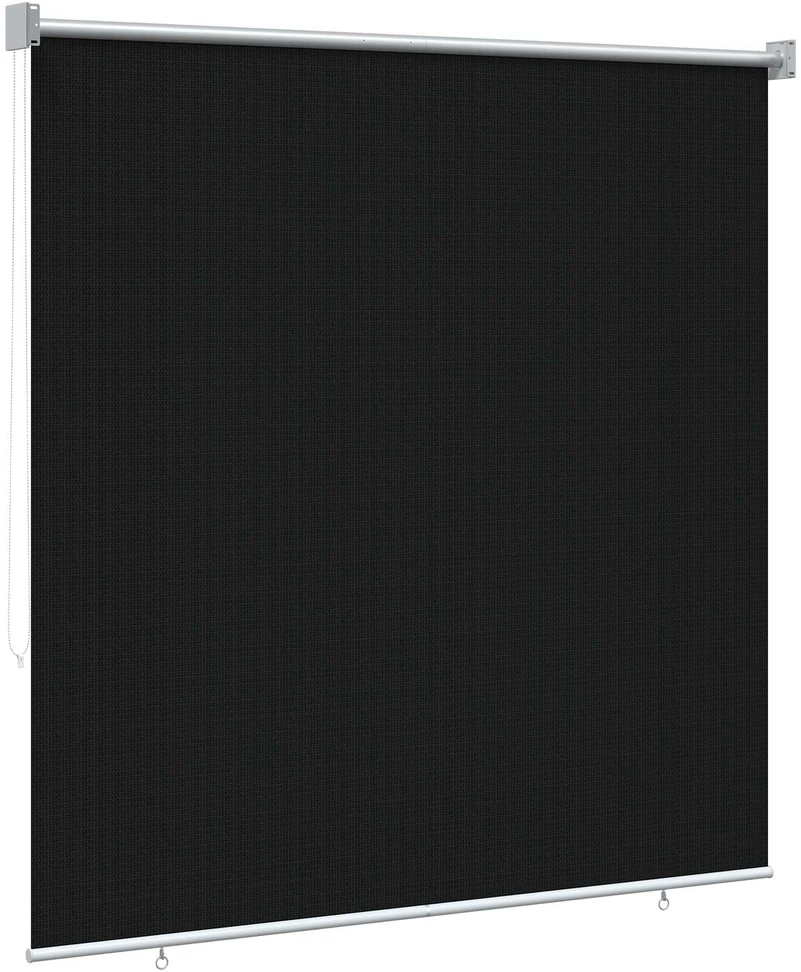 Lauko roletai 90% UV blokavimui Juoda 140 x 140 cm HDPE
