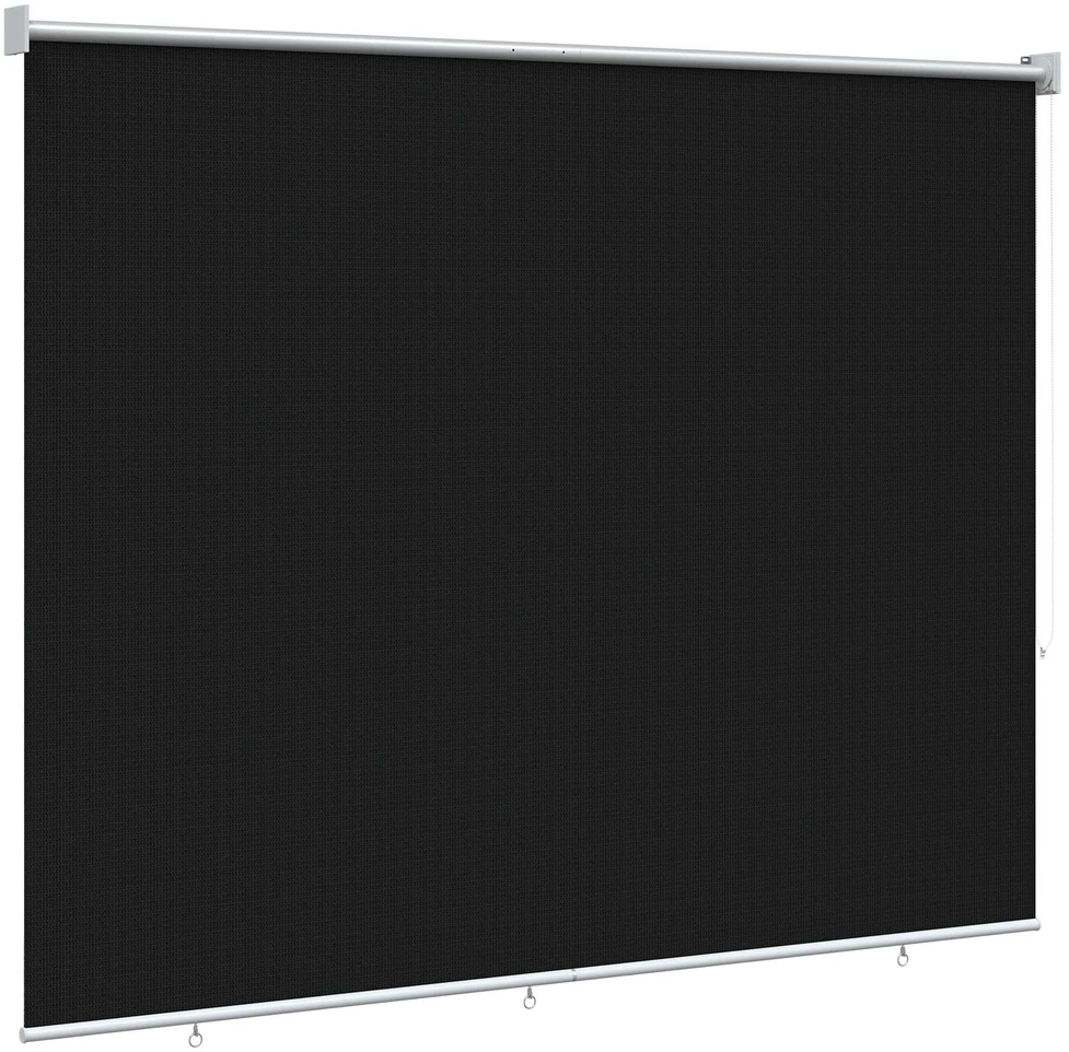 Lauko roletai 90% UV blokavimui Juoda 200 x 140 cm HDPE