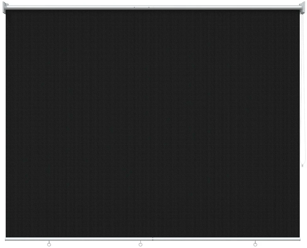Lauko roletai 90% UV blokavimui Juoda 200 x 140 cm HDPE