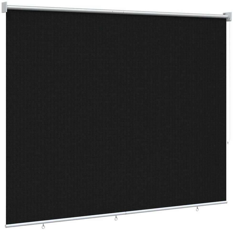 Lauko roletai 90% UV blokavimui Juoda 200 x 140 cm HDPE