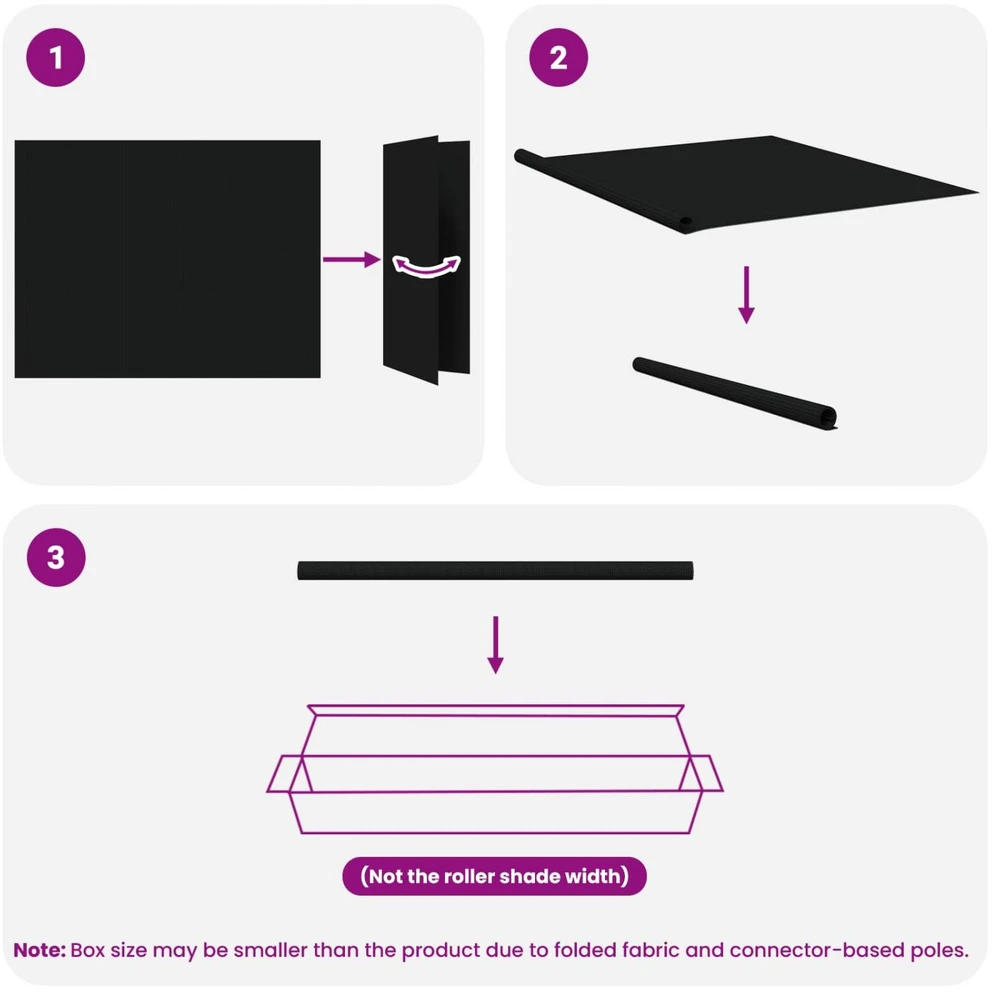 Lauko roletai 90% UV blokavimui Juoda 200 x 140 cm HDPE
