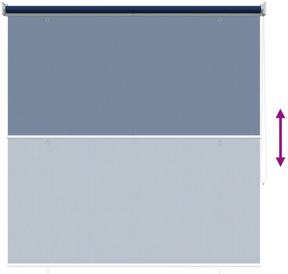 Lauko roletai 90% UV blokavimui Mėlyna 140 x 140 cm HDPE