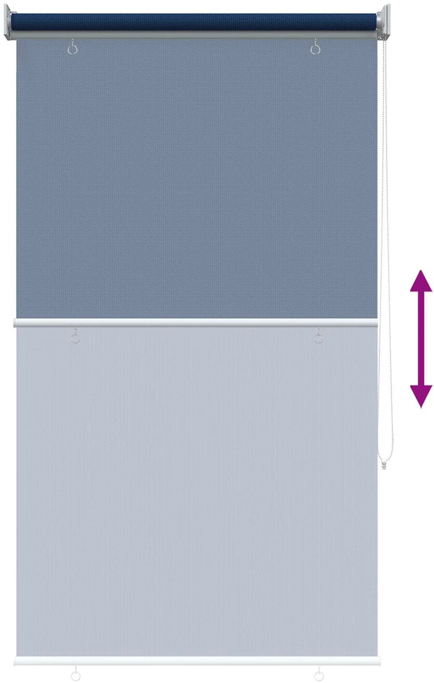 Lauko roletai 90% UV blokavimui Mėlyna 80 x 140 cm HDPE