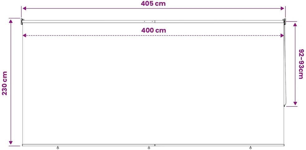 Lauko roletai 90% UV blokavimui Mėlynos ir baltos dryžuotos
