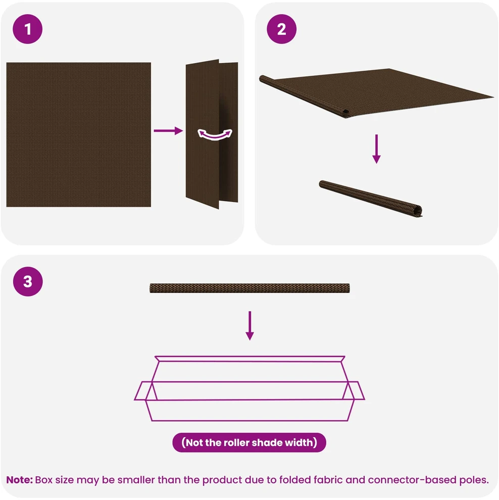 Lauko roletai 90% UV blokavimui Ruda 140 x 140 cm HDPE