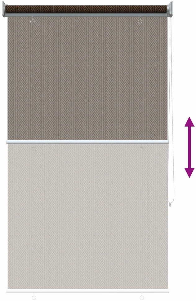 Lauko roletai 90% UV blokavimui Ruda 80 x 140 cm HDPE