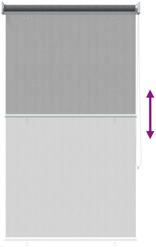 Lauko roletai 90% UV blokavimui Šviesiai pilka 60 x 230 cm HDPE